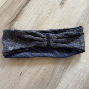 Lululemon Gray and Blue/Purple Athletic Headband/Ear Warmers